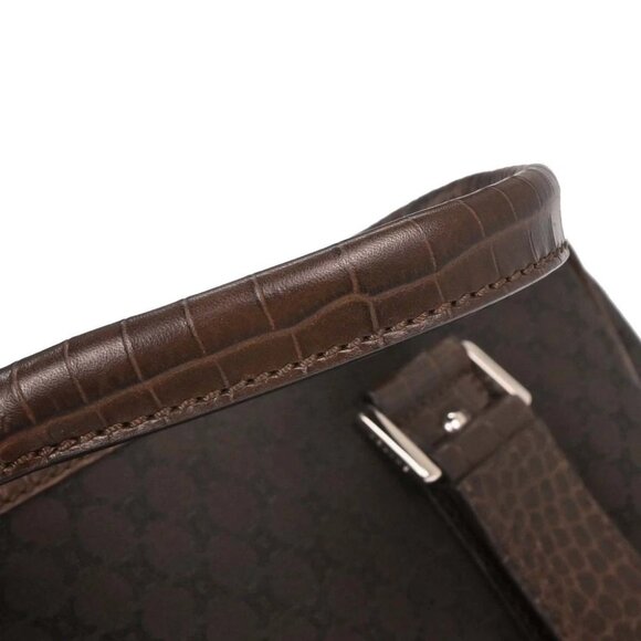 Celine Brown Canvas Embossed Leather Macadam Tote Handbag WC-ST-0059 196165 - Picture 4 of 10